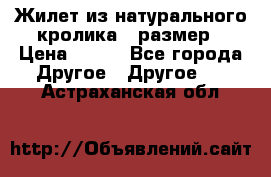 Жилет из натурального кролика,44размер › Цена ­ 500 - Все города Другое » Другое   . Астраханская обл.